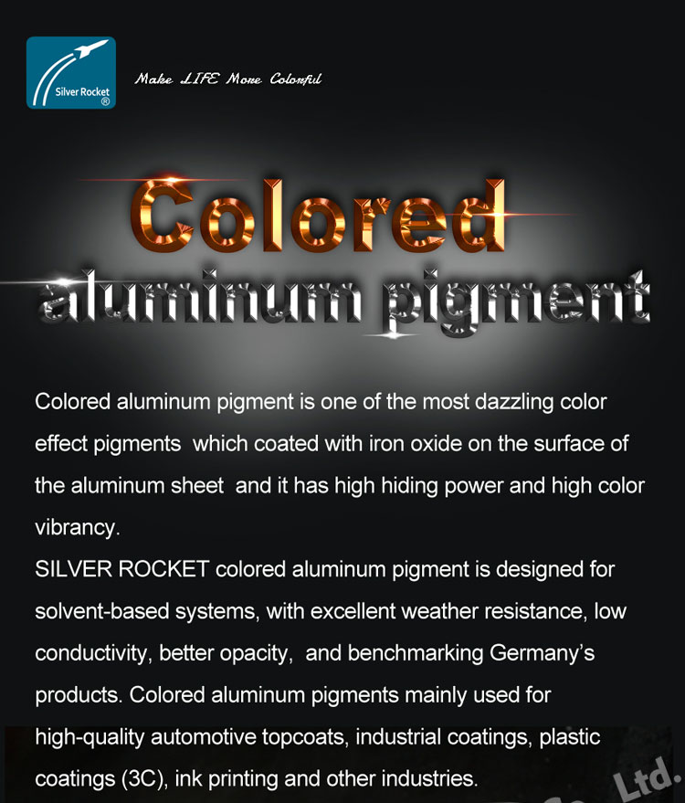 Silver Rocket 2023 New product- Colored Aluminum Pigment